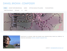 Tablet Screenshot of danielbrownmusic.com